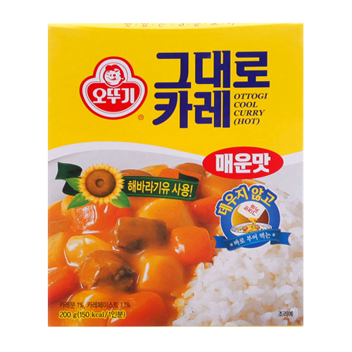 오뚜기 그대로 카레 매운맛 200g (1개)_이미지