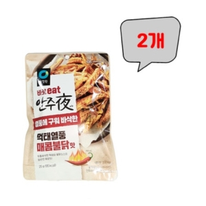 청정원 안주야 먹태열풍 매콤불닭맛 25g (2개)_이미지