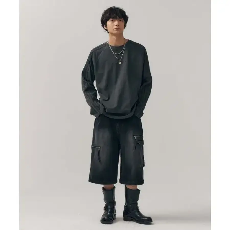 오픈런프로젝트 미나브 패스파인더스 버뮤다 데님팬츠 블랙 1996373