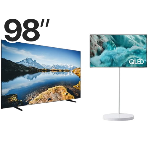 삼성전자 Crystal UHD KU98UD9000FXKR + KQ55QF7AAFXKR 무빙스타일 (스탠드, TV+TV)_이미지