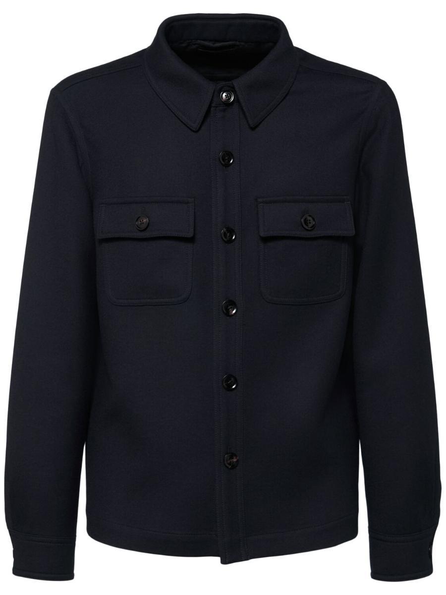 톰포드 울 실크 오버셔츠 82I-Y1B039