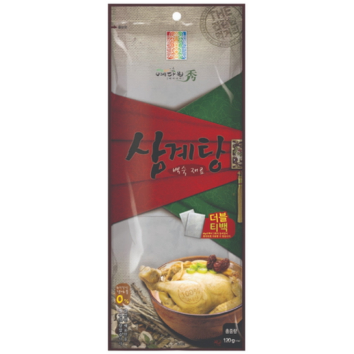 삼계탕 백숙재료 더블티백 120g