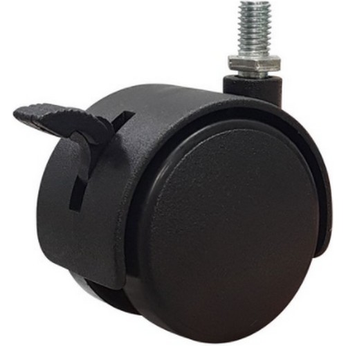 PVC 볼트 캐스터 50mm (회전브레이크 8mm)