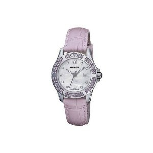 엘레강스 123699 Wenger Swiss 70311 Sport   Womens Lavender Leather Swiss Quar..