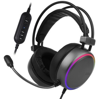 <b>COX</b> CH43 가상 7.1 ENC EQ RGB 초경량 게이밍 헤드셋