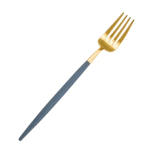 큐티폴 고아 디저트 포크 블루골드