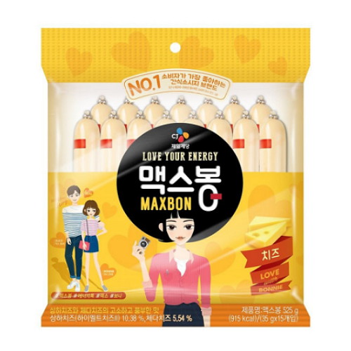 CJ제일제당 맥스봉 치즈 15개입 525g (6개)_이미지
