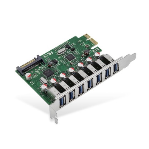 ���ξ��ý��� LANSTAR LS-PCIE-EX307 7��Ʈ USB 3.0 PCIe ī��