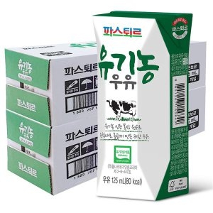 파스퇴르 유기농 우유 125ml (48개)_이미지
