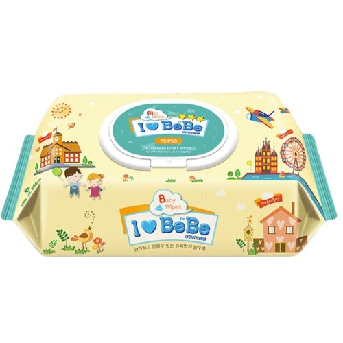 아이보리 물티슈 캡형 72매