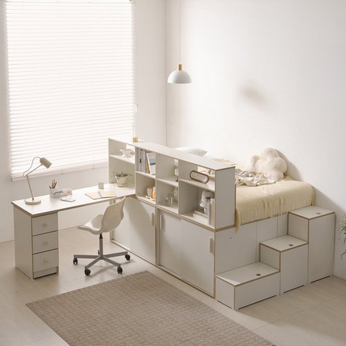 히트가구 C31331 파티션 1200 책상A 벙커 빅수납침대 SS