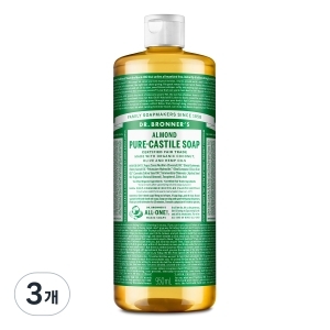 닥터브로너스 아몬드 퓨어 캐스틸 솝 950ml (3개)_이미지