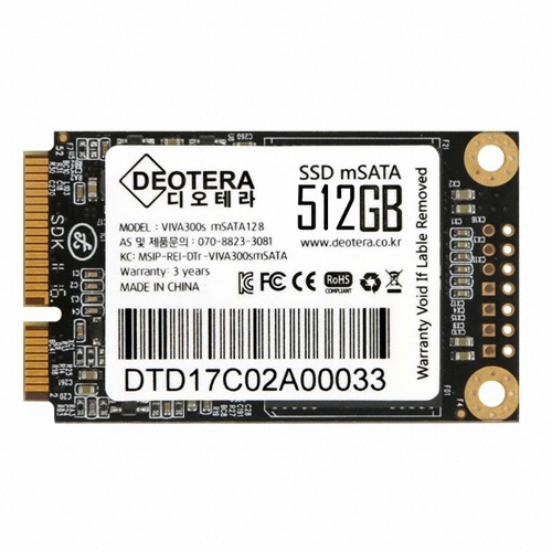 디오테라 VIVA 300S LITE mSATA (512GB)_이미지