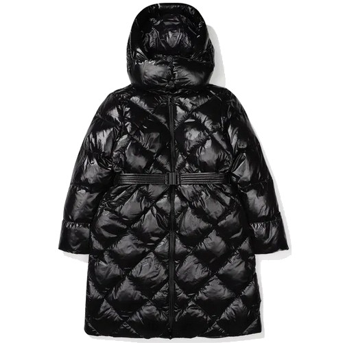 휠라 밀라노 벨티드 구스다운 롱패딩자켓 FS2DJF4164F (BLK, 블랙)_이미지