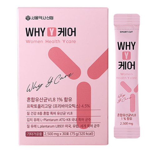 서울약사신협 WHY Y케어 질 유래 유산균 30포 (1개)