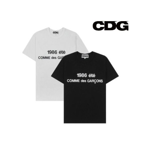  꼼데가르송 CDG 1986 티셔츠 블랙 화이트 SZ-T028-051-1