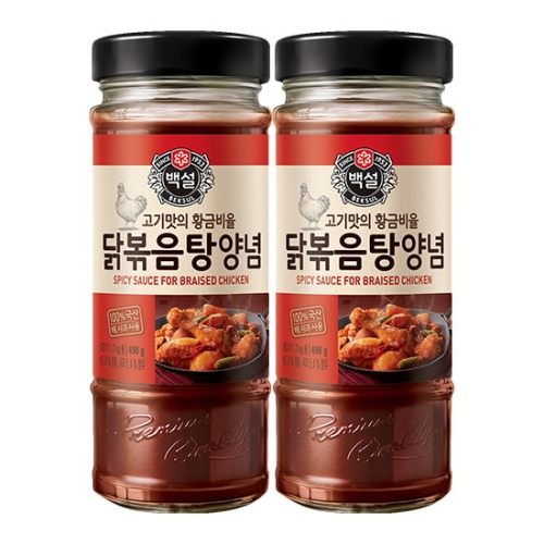 CJ제일제당 백설 닭볶음탕 양념 490g (2개)