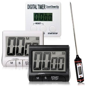 디지털 쿠킹타이머 요리온도계 스톱워치