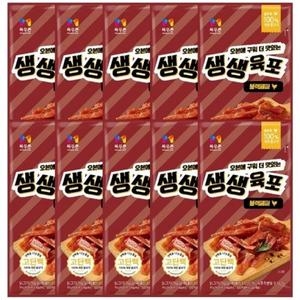 목우촌 생생 닭가슴살 육포 블랙페퍼 30g (10개)