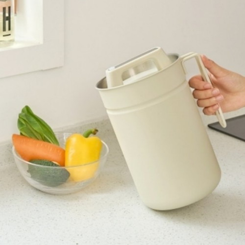 리본제이 무디타 304 스텐 진공 음식물 쓰레기통 2.8L_이미지