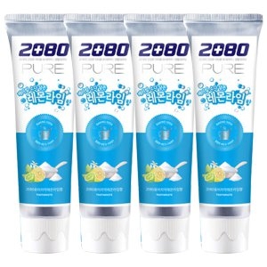 2080 퓨어 베이킹소다 담은 레몬라임 치약 120g (4개)_이미지
