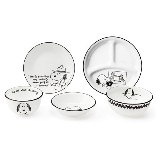 스누피앤찰리에디션 1인 코리안 욜로세트 5P