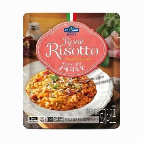 샘표식품 폰타나 베이컨 앤 치폴레 로제 리조또 250g (2개)_이미지