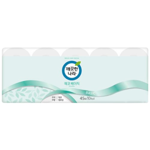 깨끗한나라 에코 베이직 45m (10롤) (5팩)