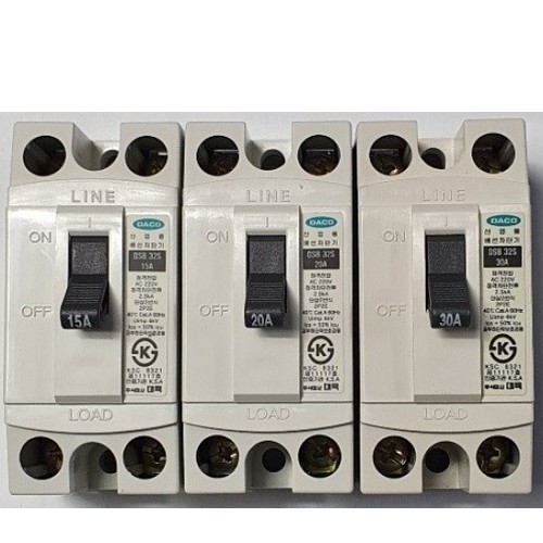 대륙 산업용 배선차단기 2.5KA DSB32S 30A