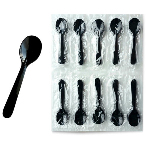 생활을그리다 개별포장 블랙 미니미니 스푼 8.5cm (200개)_이미지