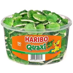 하리보 독일 Haribo 청 개구리 콰시 젤리 구미 캔디 Quaxi 1kg 150개입_이미지