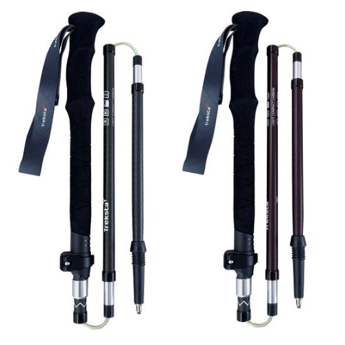 트렉스타 라이트 콤팩트 5단 일자 카본 스틱 세트 블랙_이미지