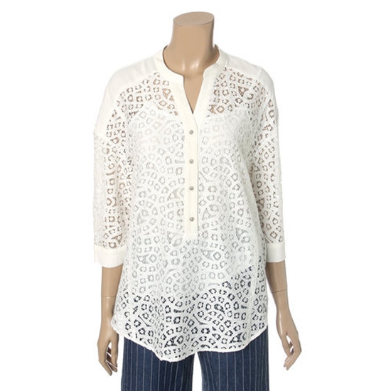 아이올리 매긴 옵션속탑 아일렛 블라우스 MG2WB661