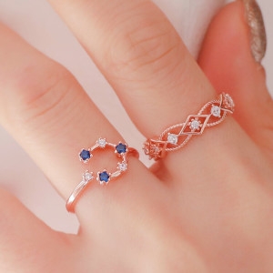 �콺Ƽ�� �ڵ���̵�+���ι�/Fortuna/ Serena 925 Silver Ring RR-60253