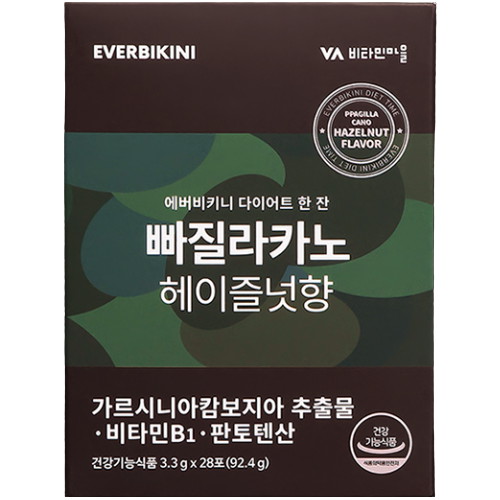 비타민마을 에버비키니 빠질라카노 헤이즐넛향 28포 (1개)