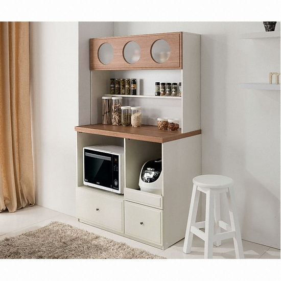 리센트 파스타 2S 렌지대 겸 조리대+상부장 세트_이미지