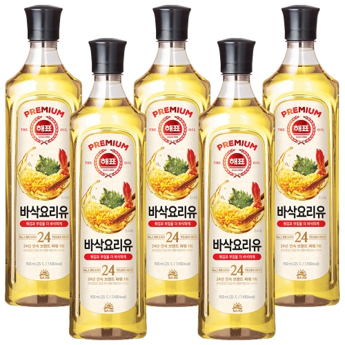 사조대림 해표 바삭 요리유 900ml (5개)