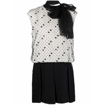 발렌티노 가라바니 푸시 보우 폴카 도트 드레스 BVAX361CF TP43836410