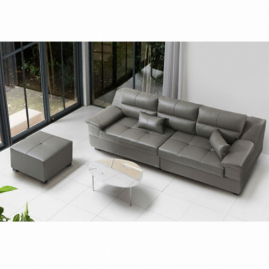 동서가구 베네스 천연가죽 소파 4인용 (스툴포함)