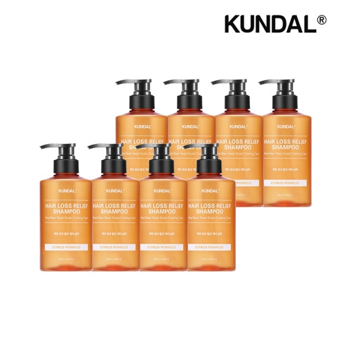 쿤달 맥주효모 탈모 샴푸 시트러스포멜로 500ml (8개)