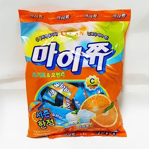 크라운제과 마이쮸 요거트 & 오렌지 328g [10개]