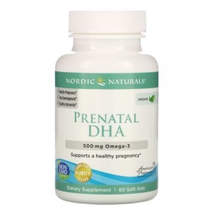 노르딕내추럴 프레나탈 DHA 830 mg 오메가3 + 400 IU 180소프트겔