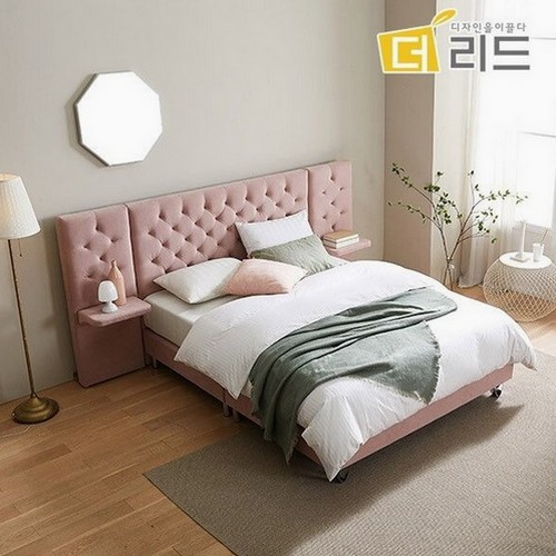 더리드 비에나 아쿠아텍스 패브릭 호텔식침대 Q+사이드패널 2개