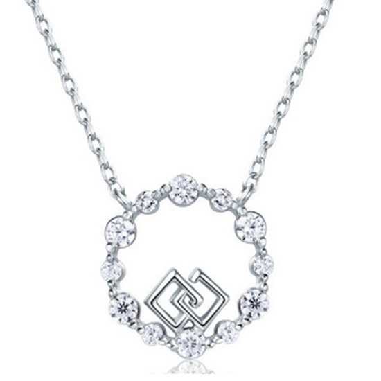디유아모르 실버925 라벨플뢰르 다이아 패션 목걸이_이미지