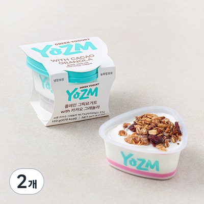 요즘 플레인 그릭요거트 with 카카오 그래놀라 120g (2개)_이미지
