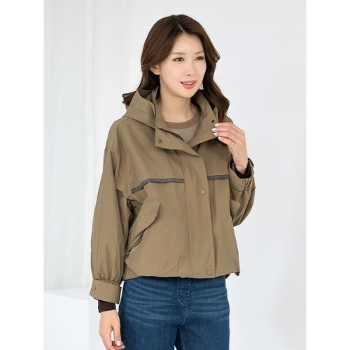 모슬린 엄마옷 반후드 면 벌룬 숏점퍼 MQG124511 마담 미시 중년여성 빅사이즈 할머니옷 50대 60대 70대