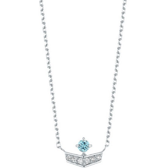 이랜드 로이드 L-DIAMOND 스퀘어라이트 로얄블루 티아레스 18K 목걸이 LNF23012D