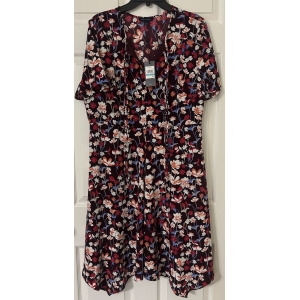 수프 타미 브룩스hire 플로럴 미디 드레스 사이즈 16 링 플로위 4606354_이미지