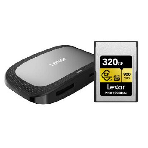 Lexar CFexpress Professional 타입 A 골드시리즈 (320GB+리더기 패키지)_이미지