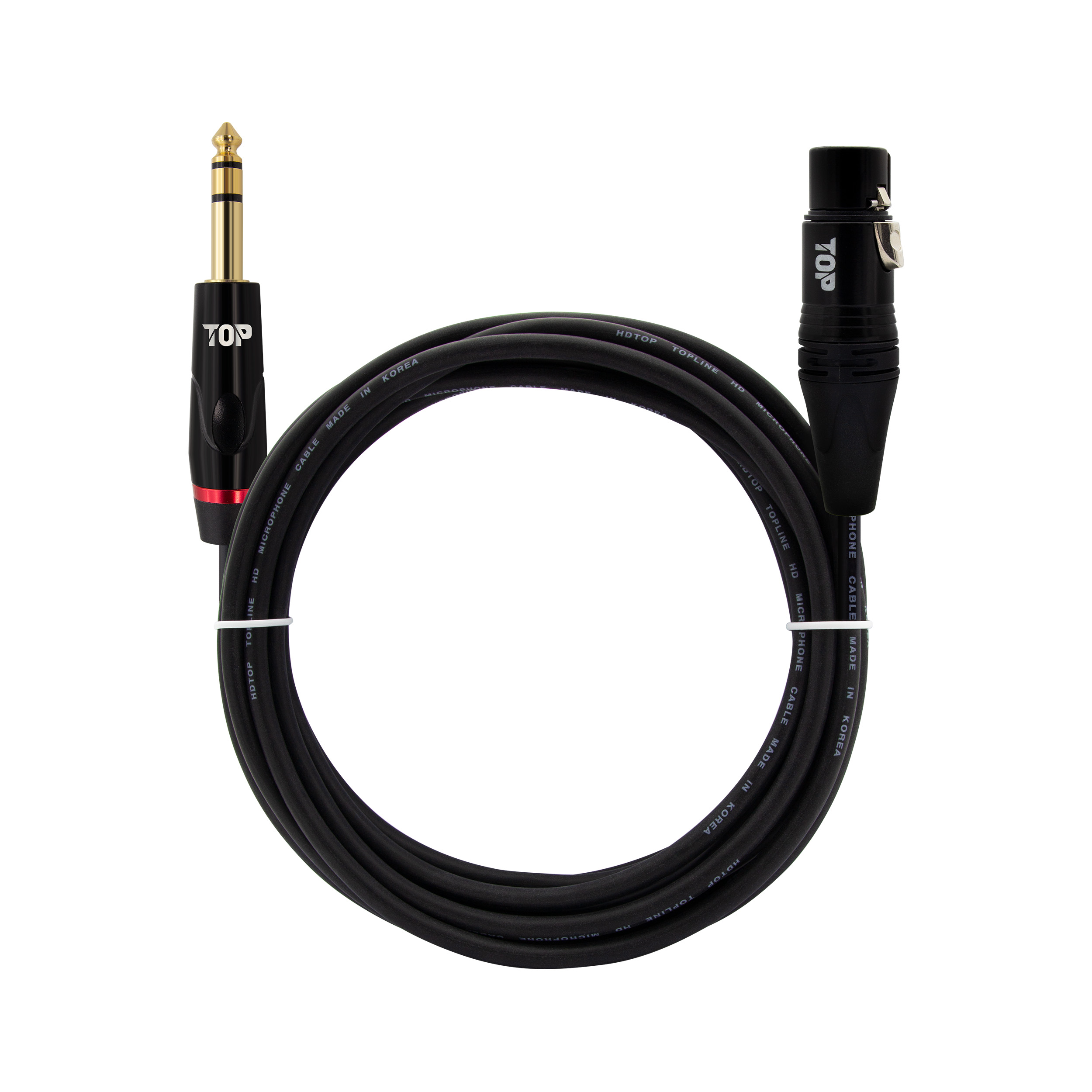 5.5스테레오 to XLR 암 마이크 케이블 블랙